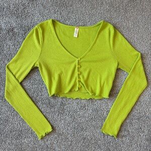 Women’s Green Knit Cardigan size Small